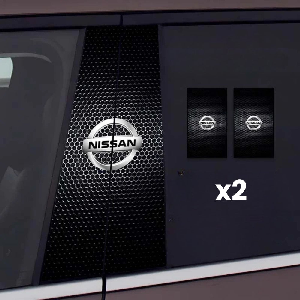 2x Autocolante pentru geamurile mașinii cu logo
