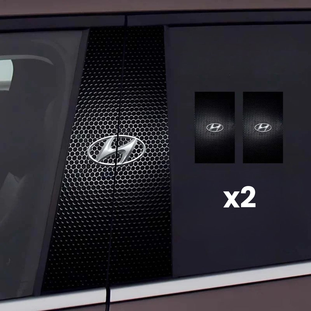 2x Autocolante pentru geamurile mașinii cu logo
