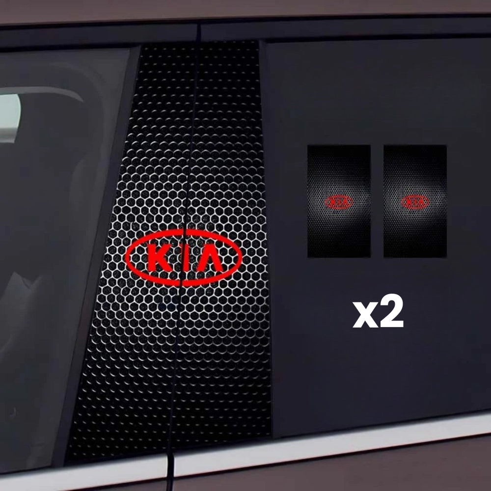 2x Autocolante pentru geamurile mașinii cu logo