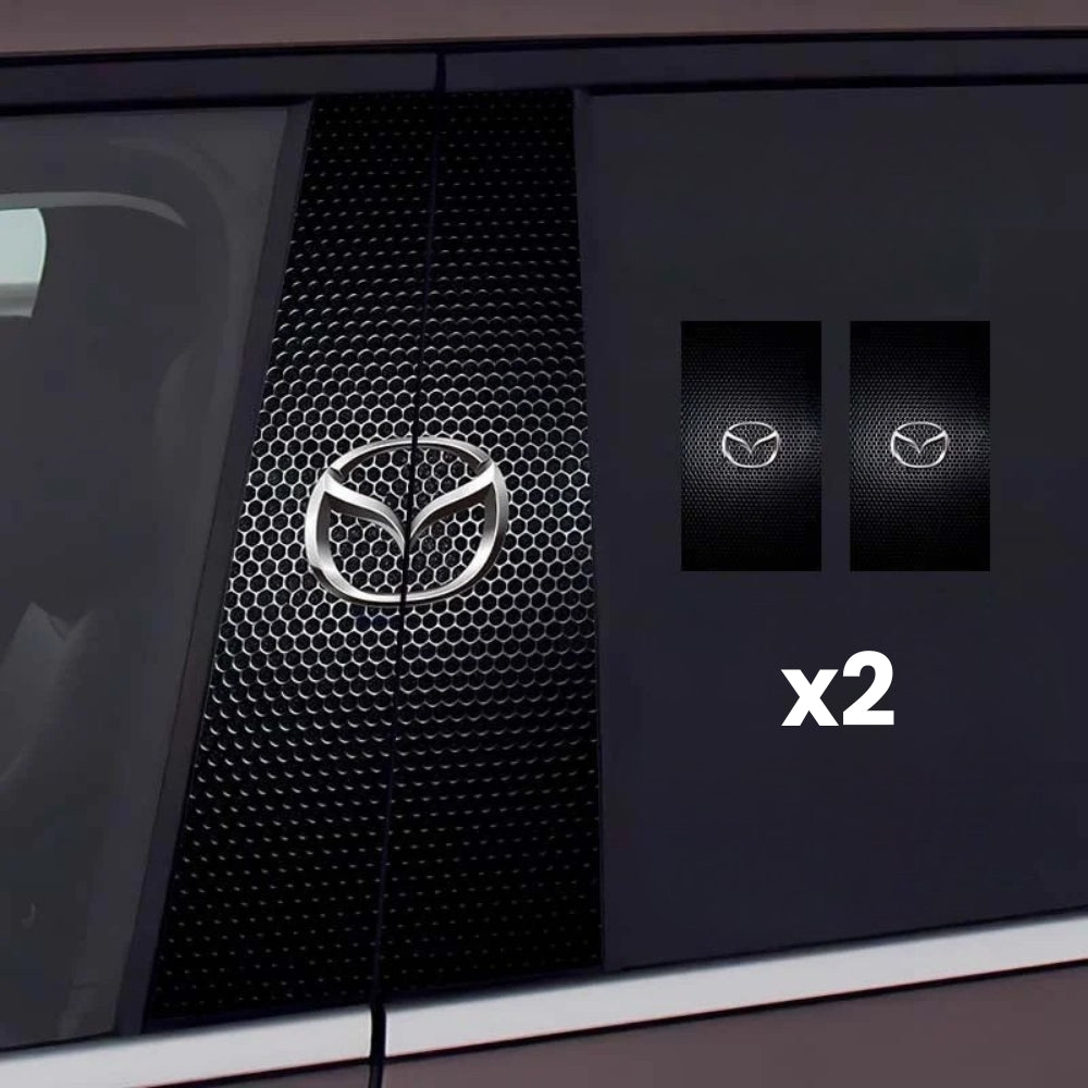 2x Autocolante pentru geamurile mașinii cu logo