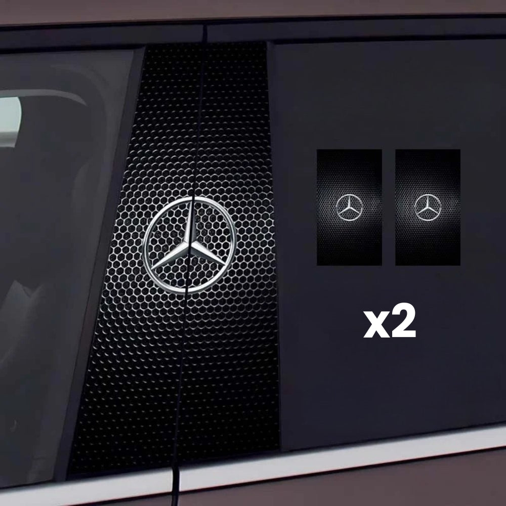 2x Autocolante pentru geamurile mașinii cu logo