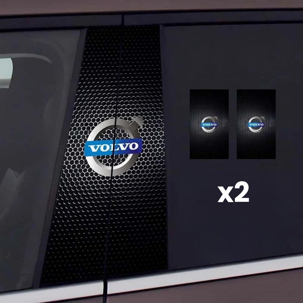 2x Autocolante pentru geamurile mașinii cu logo