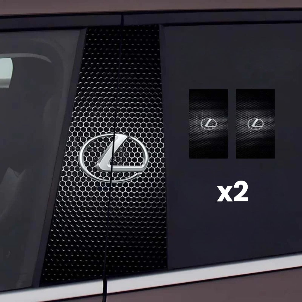 2x Autocolante pentru geamurile mașinii cu logo