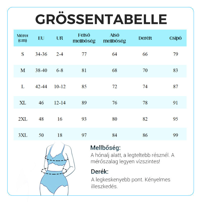 🎉Női V-nyakú csipke fürdőruha & Kétrészes fiúszoknya szett