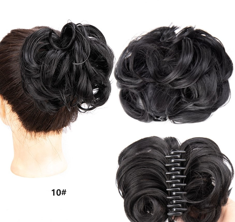 2025🌹Rózsa nyaklánc ingyen✨Claw Clip paróka a természetes haj Bun számára👩🦱