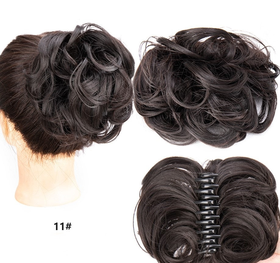 2025🌹Rózsa nyaklánc ingyen✨Claw Clip paróka a természetes haj Bun számára👩🦱