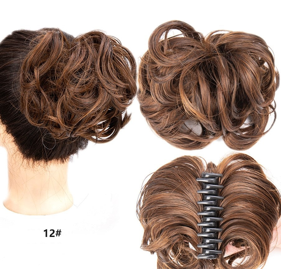 2025🌹Rózsa nyaklánc ingyen✨Claw Clip paróka a természetes haj Bun számára👩🦱