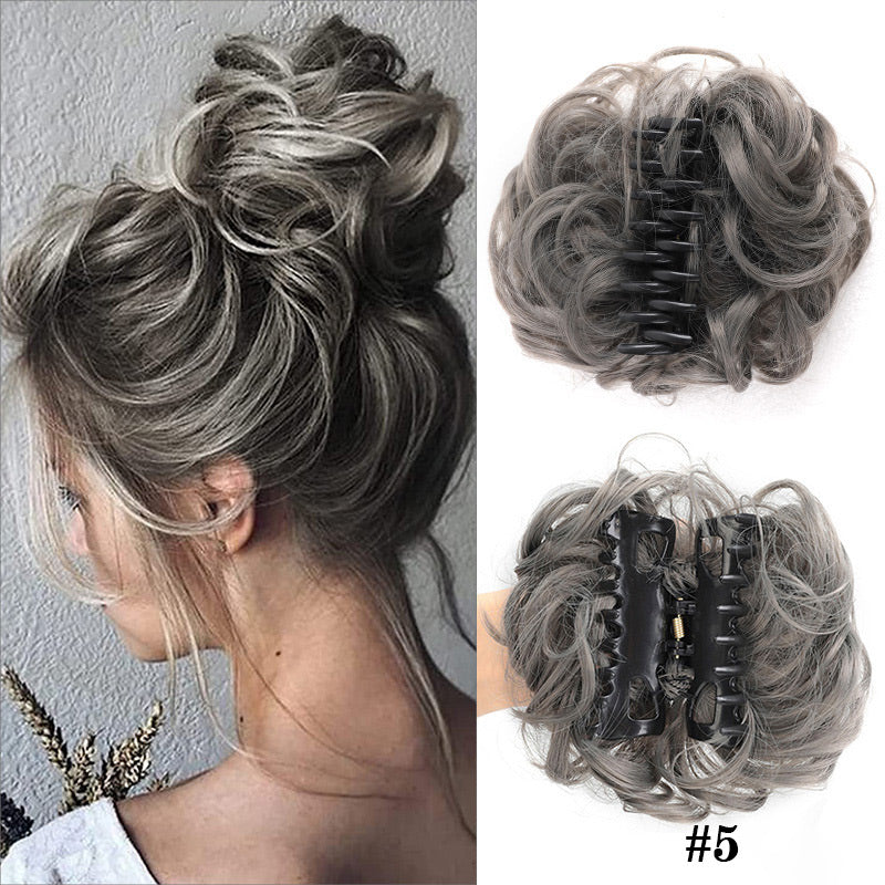 2025🌹Rózsa nyaklánc ingyen✨Claw Clip paróka a természetes haj Bun számára👩🦱