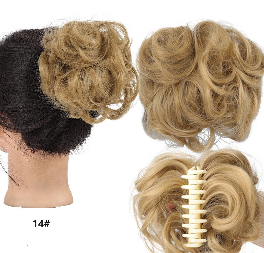 2025🌹Rózsa nyaklánc ingyen✨Claw Clip paróka a természetes haj Bun számára👩🦱