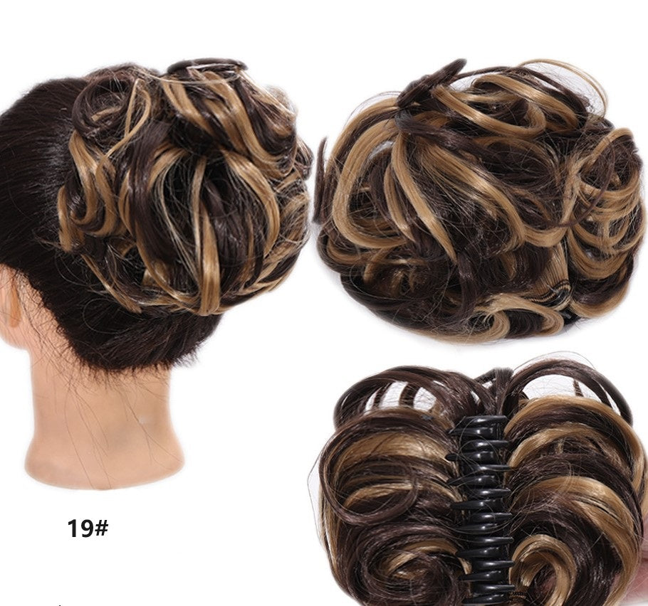 2025🌹Rózsa nyaklánc ingyen✨Claw Clip paróka a természetes haj Bun számára👩🦱