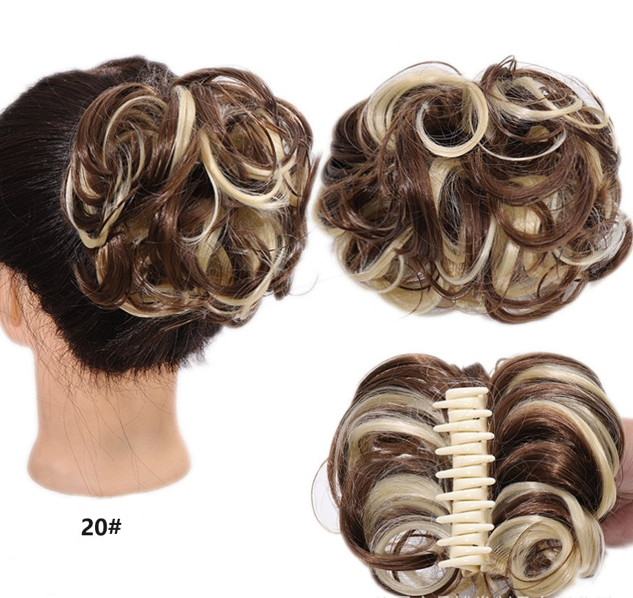2025🌹Rózsa nyaklánc ingyen✨Claw Clip paróka a természetes haj Bun számára👩🦱