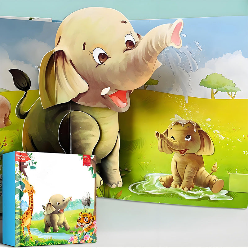 👶 3D Állatkönyv Gyerekeknek - Hangos Mesék és Élettelen Tárgyak🦕