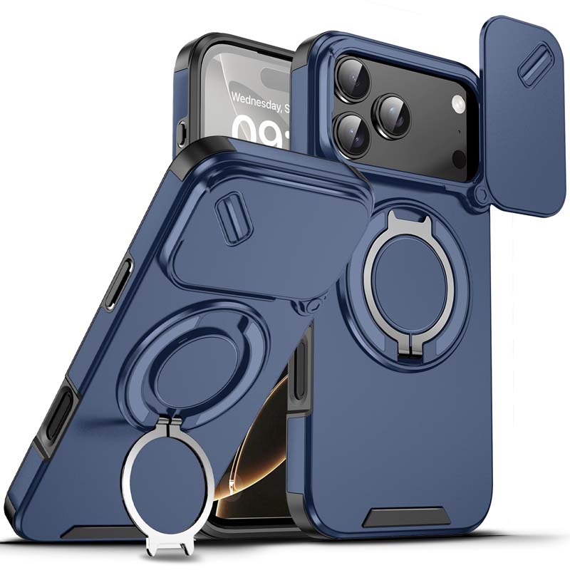 Mágneses Telefon Tok Gyűrű Tartóval iPhone-hoz | Magsafe Kompatibilis, 360° Forgatható - Erős Tapadás és Kényelmes Használat