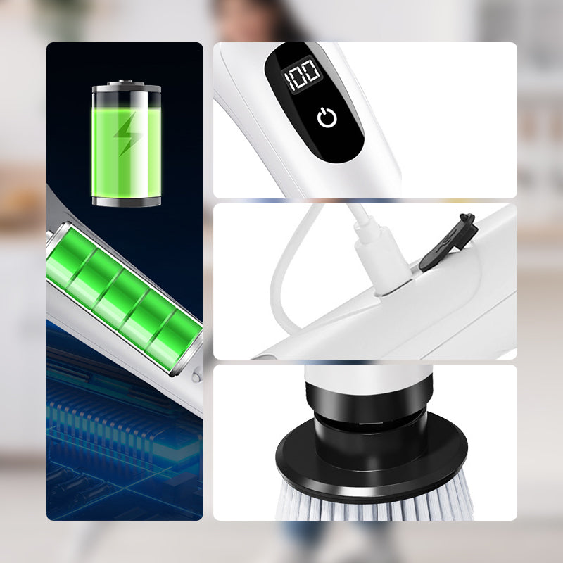 🏠 5 az 1-ben elektromos tisztítókefe – háztartási takarítás erőfeszítés nélkül! Fürdő, konyha, ablak, bútor – mindenre jó. ✨ Raktáron, platás utánvéttel!