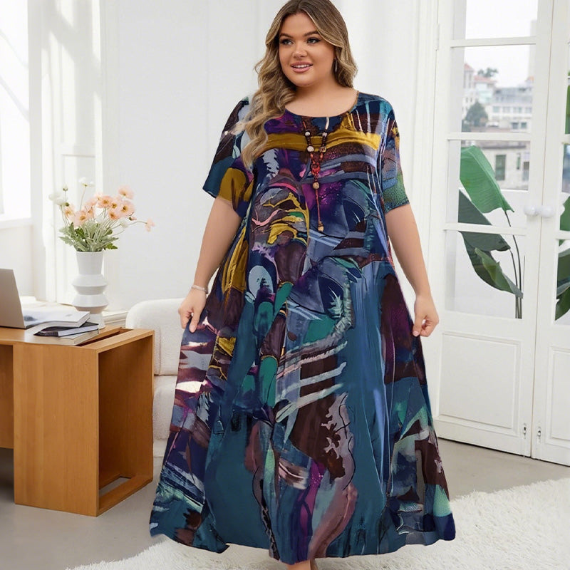 👗S-4XL🌴 Könnyű Szellős Trópusi Ruha | Női Divatos Nyári Szett Nyaralásra ✨