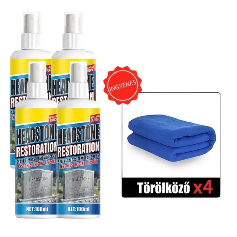 🏛️ Sírtisztító spray természetes kő felületre – gyengéd, mégis hatékony, nem károsítja a követ! Platás utánvéttel!