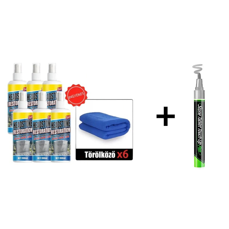 🏛️ Sírtisztító spray természetes kő felületre – gyengéd, mégis hatékony, nem károsítja a követ! Platás utánvéttel!