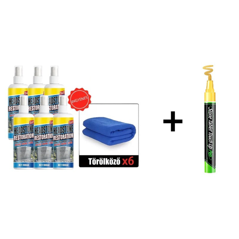 🏛️ Sírtisztító spray természetes kő felületre – gyengéd, mégis hatékony, nem károsítja a követ! Platás utánvéttel!