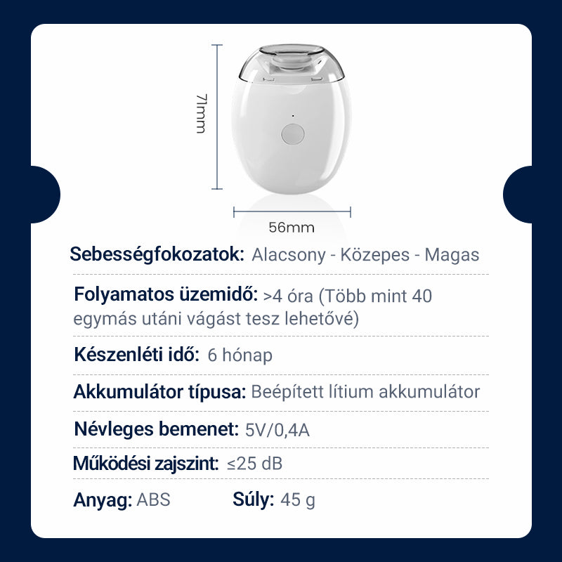 🎁 1+1 ingyenes! Univerzális automata körömreszelő – felnőtteknek és gyerekeknek egyaránt! 💅 Platás utánvéttel!