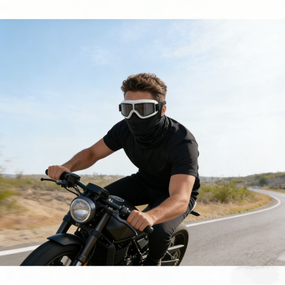 🕶️ Vintage sisakszemüveg – motoros szemüveg, retro design, UV-védelem! 🏍️ Platás utánvéttel!