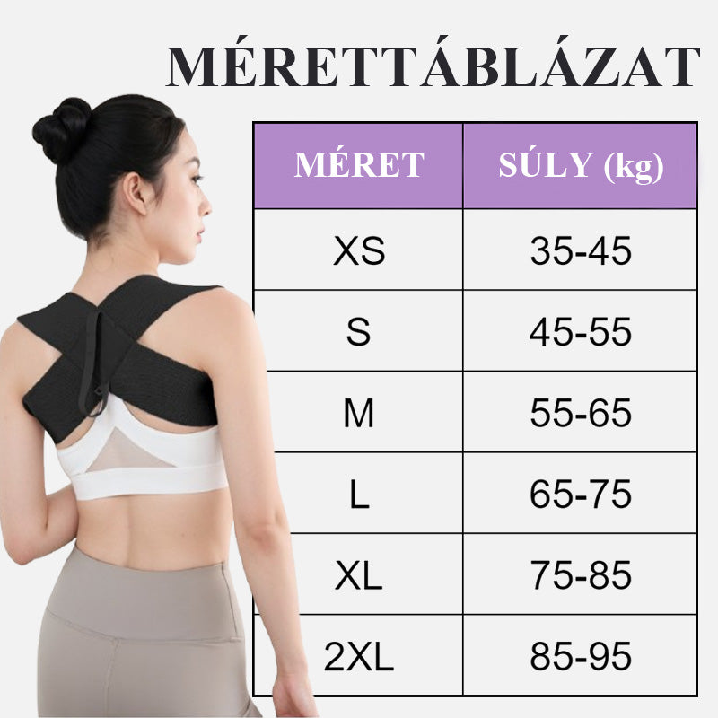 🚨 Vásárlás 1 kap 1 ingyen 🔥 Hátul testtartás-korrekciós öv férfiak és nők számára [XS-2XL] 💆‍♀️