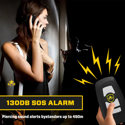 🔥 ⚡️VOLTIC V77 3-in-1 Önvédelmi Autós Kulcstartó - Sokkoló, Zseblámpa, Biztonsági Riasztó