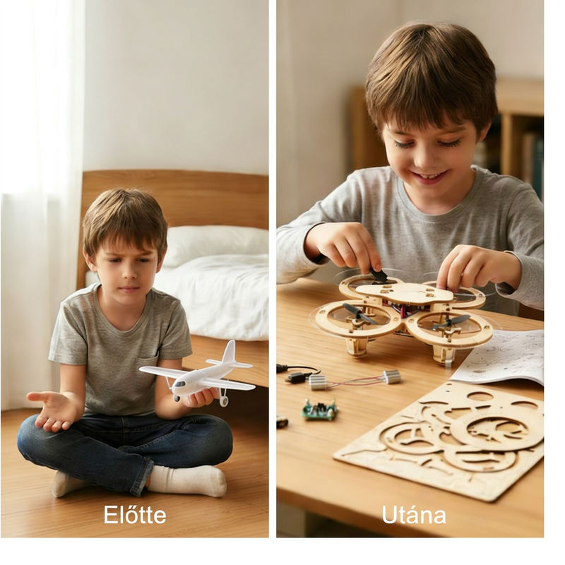Ez a drón lesz a gyereked kedvenc játéka! 👦🎁 Öko-Fa, összeszerelhető, repülésre kész