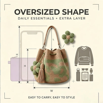 🌸 Kézzel horgolt virágos táska – egyedi, könnyű, nyári viselethez tökéletes! 👜 Platás utánvéttel!