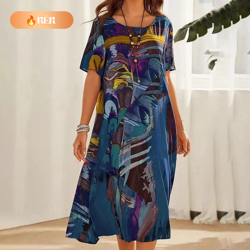 👗S-4XL🌴 Könnyű Szellős Trópusi Ruha | Női Divatos Nyári Szett Nyaralásra ✨
