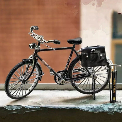 🚴 1:10 Szimulációs Mini DIY Retro Kerékpár Modell Dísz 🎁 A tökéletes karácsonyi ajándék! 🎄🎅