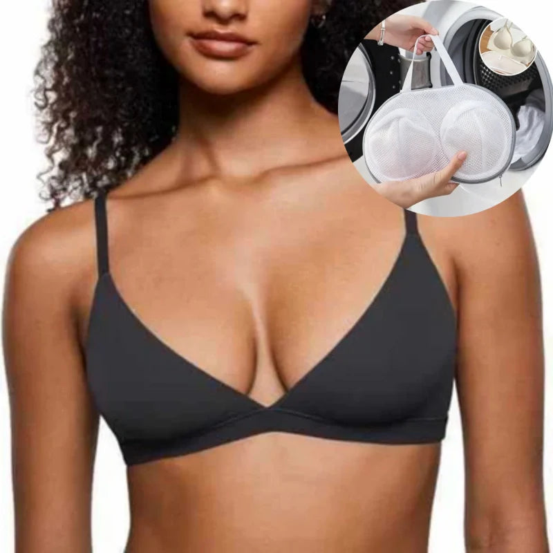 💞 Női merevítő nélküli, rugalmas anyagú támogató háromszög alakú bralette – kényelmes, természetes, egész napos viseletre! 🌸 Platás utánvéttel!
