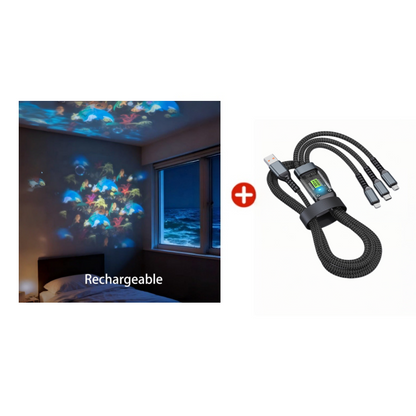 🌙✨ Forgó LED projektor dinamikus fényhatással – változtasd meg a teret színes, mozgó fényekkel! 🌀💞 Bulik, hálószoba, nappali – hangulat egy gombnyomásra. 🎁 Utánvéttel!
