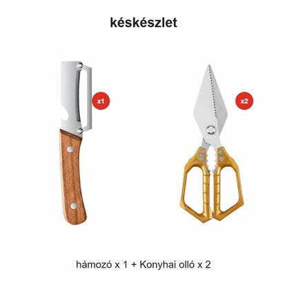 🔥 PROFESSZIONÁLIS TÖBBCÉLÚ KONYHAI OLLÓ | Erős, Rozsdamentes Acél – Hús, Csont, Zöldség Vágásához | Könnyű Használat, Tartós 👨‍🍳✂️