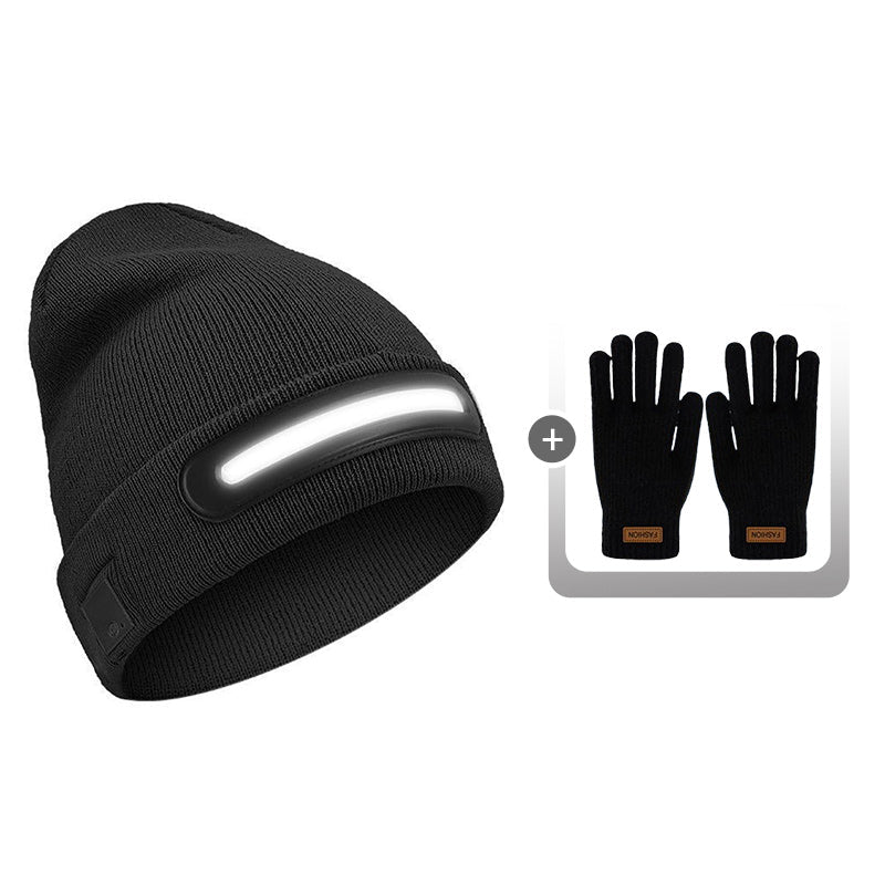Tölthető Bluetooth-es Világító Sapka