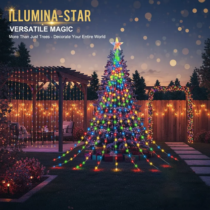 🎁Korai karácsonyi akció 50% kedvezménnyel🎄Csillagfényű kaszkád karácsonyfa égők