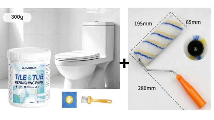 🛁✨ Prémium csempe- és kádfelújító festékkészlet – régi, sárgult, karcos felületek azonnal újjávarázsolva! Platás utánvéttel!
