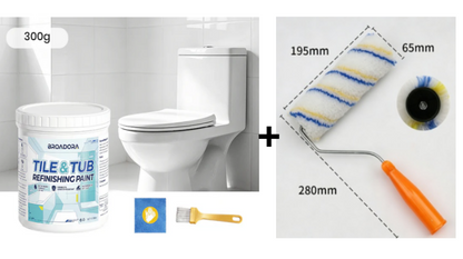 🛁✨ Prémium csempe- és kádfelújító festékkészlet – régi, sárgult, karcos felületek azonnal újjávarázsolva! Platás utánvéttel!
