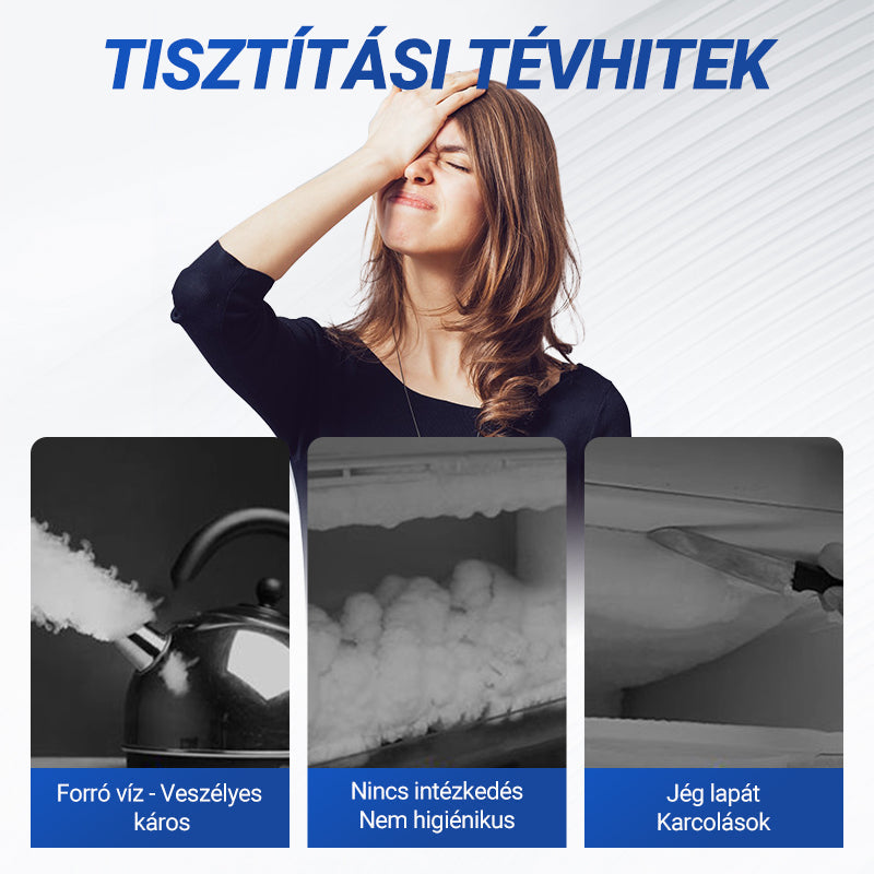 🔥🧊 Leolvasztó spray hűtő-fagyasztóhoz – percek alatt leolvaszt, erőszakmentesen! Platás utánvéttel!