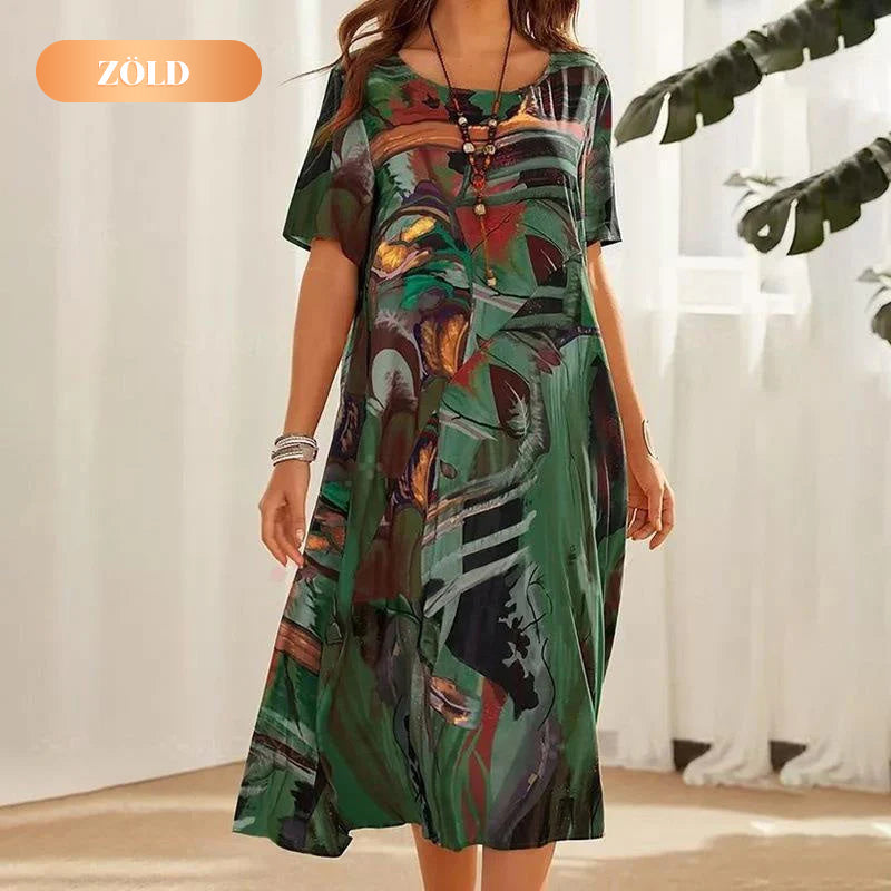 👗S-4XL🌴 Könnyű Szellős Trópusi Ruha | Női Divatos Nyári Szett Nyaralásra ✨