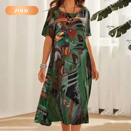 👗S-4XL🌴 Könnyű Szellős Trópusi Ruha | Női Divatos Nyári Szett Nyaralásra ✨