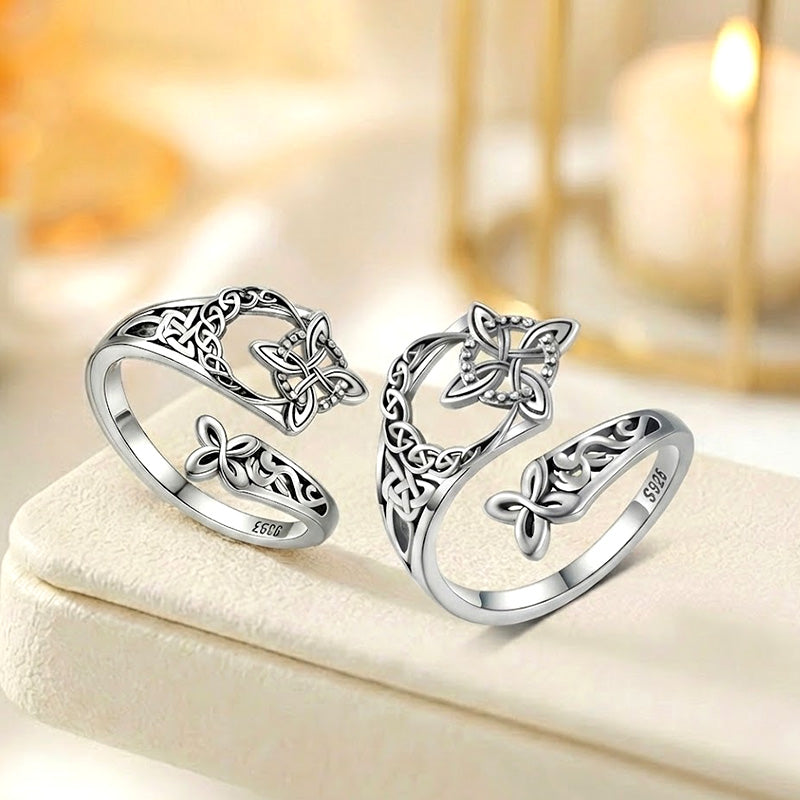 💍 Kelta boszorkánycsomó állítható gyűrű – végtelenség, erő és stílus az ujjadon! ✨ Platás utánvéttel!