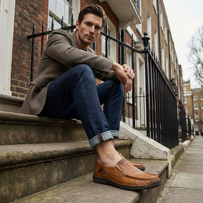 👞 Elegáns természetes bőr férfi cipő – kényelmes mindennapi viselet, prémium anyag! ✨ Raktáron, platás utánvéttel!
