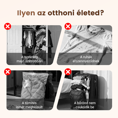 ✅ Legnépszerűbb Vákuumtároló Készlet: Páratlanító, Gombamentesítő, Több Méret | Kézi Szivattyú Utazáshoz & Otthonra