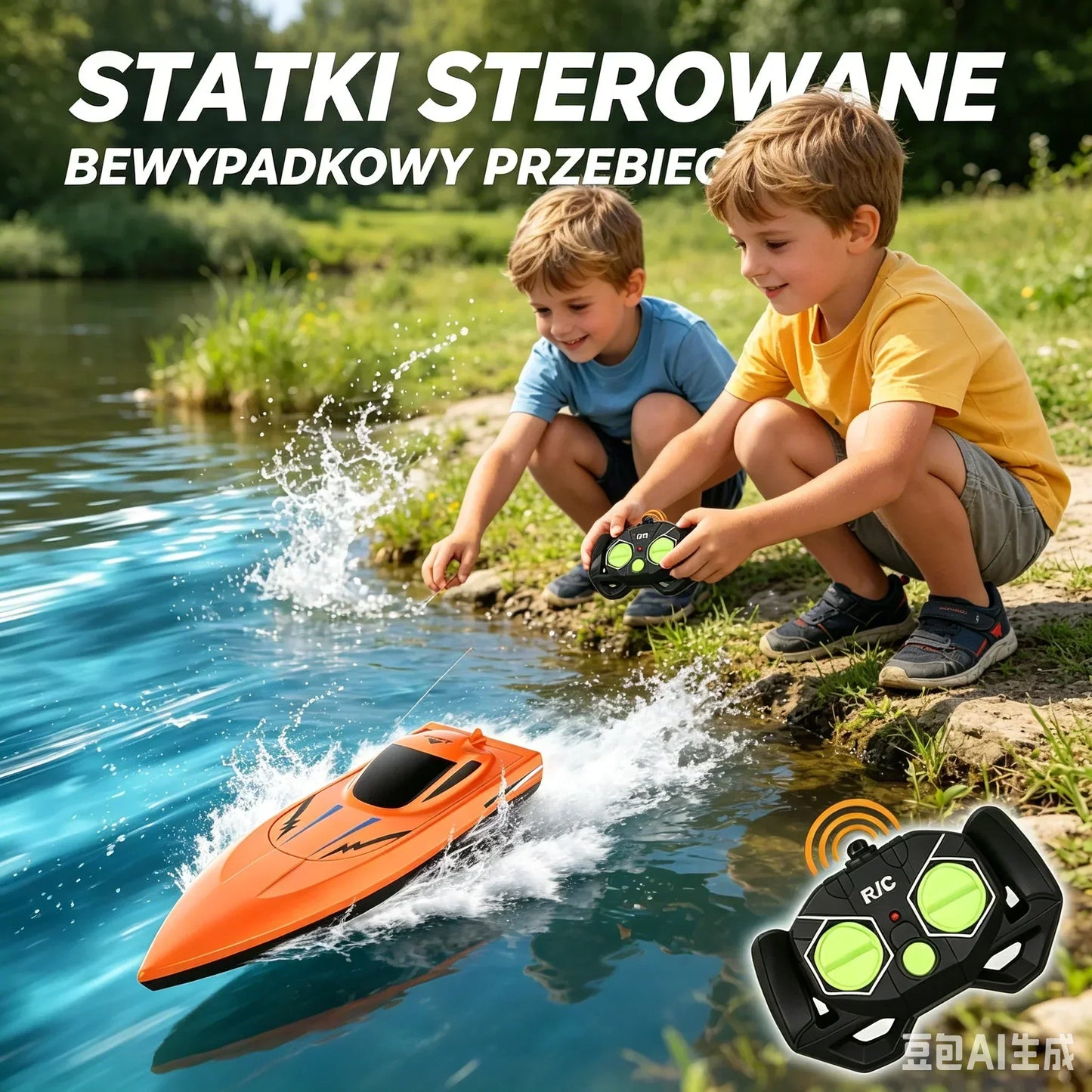 🚤 Kétmotoros, nagy sebességű távirányítású hajó – óriási sebesség, élethű kialakítás, vízi versenyzés otthon! 💨 Platás utánvéttel!