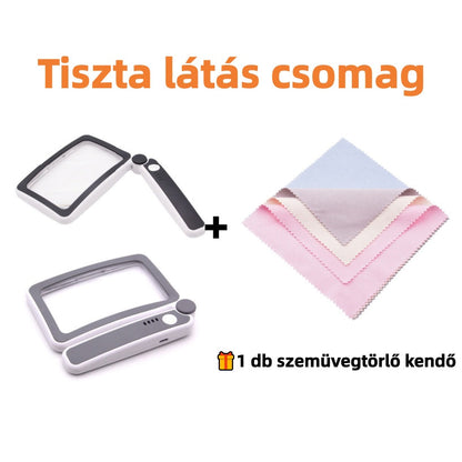 📚🔦 Zsebre vágható, LED-es nagyító – Tiszta látás, fáradt szemek nélkül! 👀✨ Utánvéttel