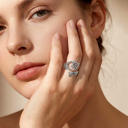 💍 Kelta boszorkánycsomó állítható gyűrű – végtelenség, erő és stílus az ujjadon! ✨ Platás utánvéttel!