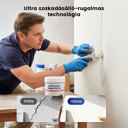 🌿💪 **Faljavítási paszta:** 100%-ban elasztikus, repedésálló, nedvességálló faljavító paszta ✅