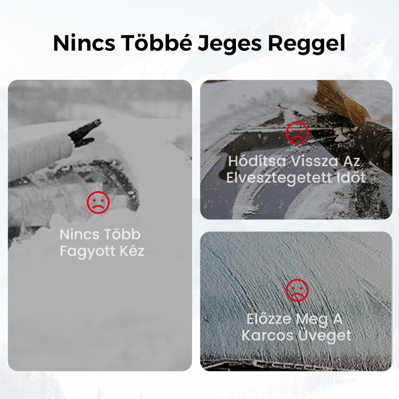❌ TŰNŐ HÓ ÉS JÉG! Mágneses Hóvédő Pajzs - 10 Másodperc Alatt Felszerelhető, Erős Tapadás 🧲🚗