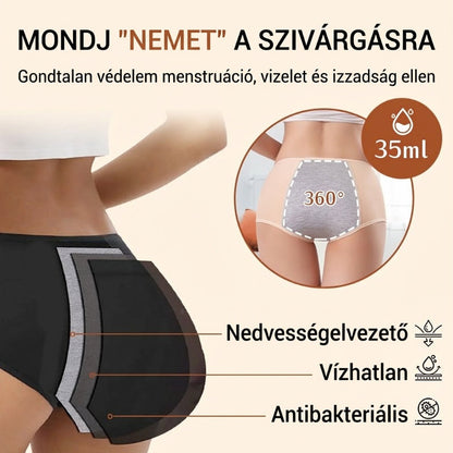 👙 2026 Legkedveltebb Bugyija – magas dereka formálja az alakot, szivárgásmentes biztonságot ad! ☁️ Kényelem, védelem, tökéletes illeszkedés. Utánvéttel!