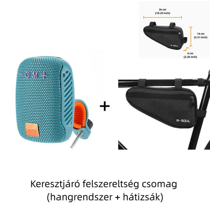 🚴♂️ Esőben és Verejtékben is Működik! IPX5 Vízálló Sport Hangszóró | Bicikli Kormányra Szerelhető, TWS, Hosszú Üzemidő - A Legjobb Társ Edzéseken